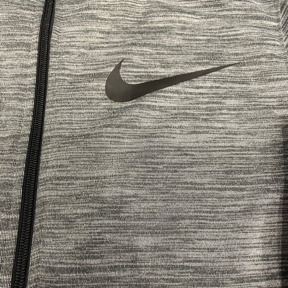 Grey Nike Zip Up Hoodie Jacket Medium M - Picture 2 of 4
